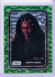 Darth Maul 2023 Topps Star Wars green foilboard #'d 309/499