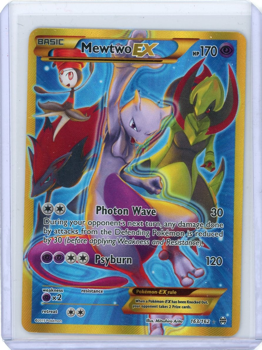 Mewtwo EX Pokémon BREAKthrough Secret Rare #163/162 LP/MP