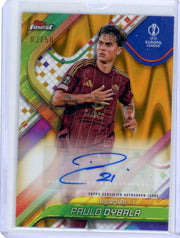 Paulo Dybala 2024/25 Topps Finest Gold Wave Autograph #'d 03/50