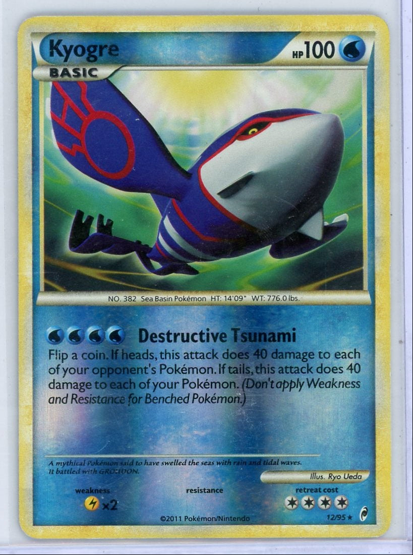 Kyogre Pokémon Call of Legends Reverse Holo #12/95 (DMG)