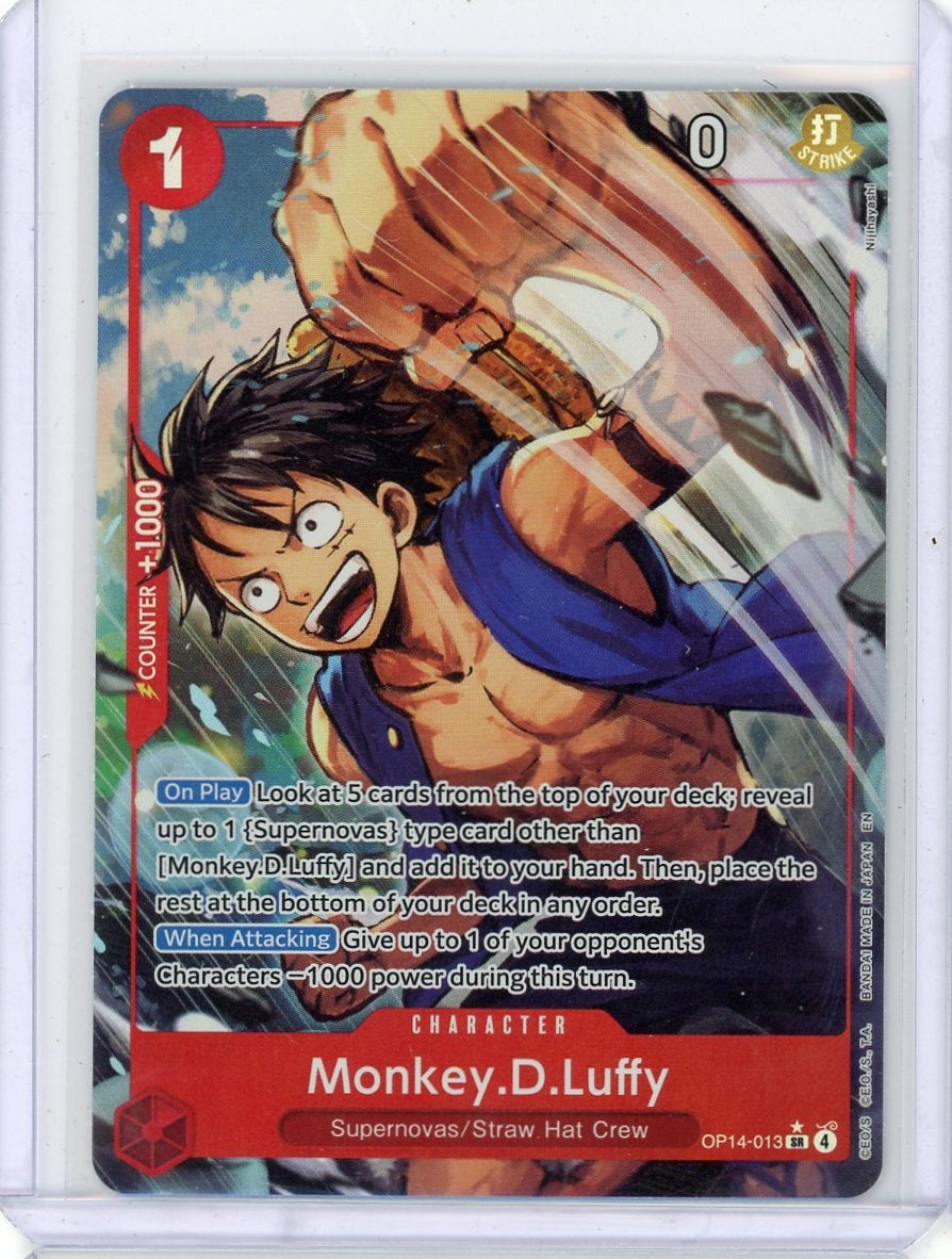 Monkey.D.Luffy One Piece OP14-013 Secret Rare parallel