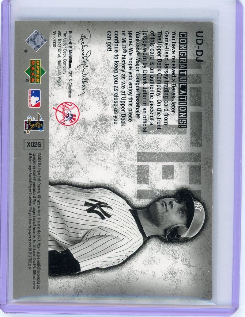 Derek Jeter 2006 Upper Deck Game Used Materials