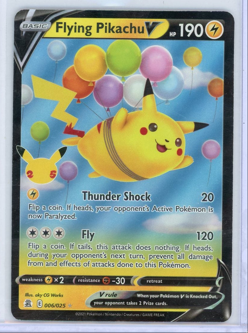 Flying Pikachu V Pokémon Celebrations Ultra Rare #006/025
