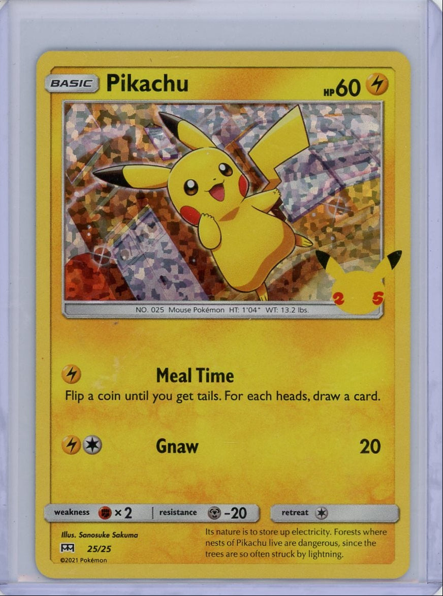 Pikachu 2021 Pokemon McDonald's 25th Anniversary #25/25