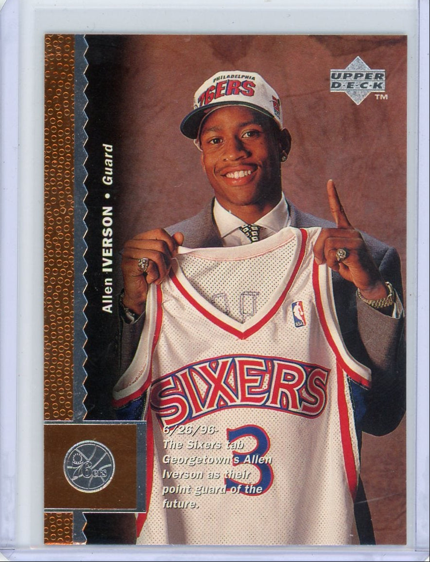 Allen Iverson 1996 Upper Deck rookie card #91