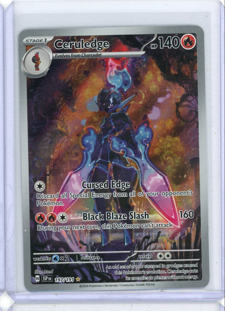 Ceruledge Pokémon Surging Sparks Illustration Rare #197/191