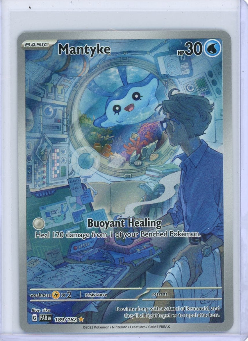 Mantyke 2023 Pokemon Paradox Rift Illustration rare holo #189/182