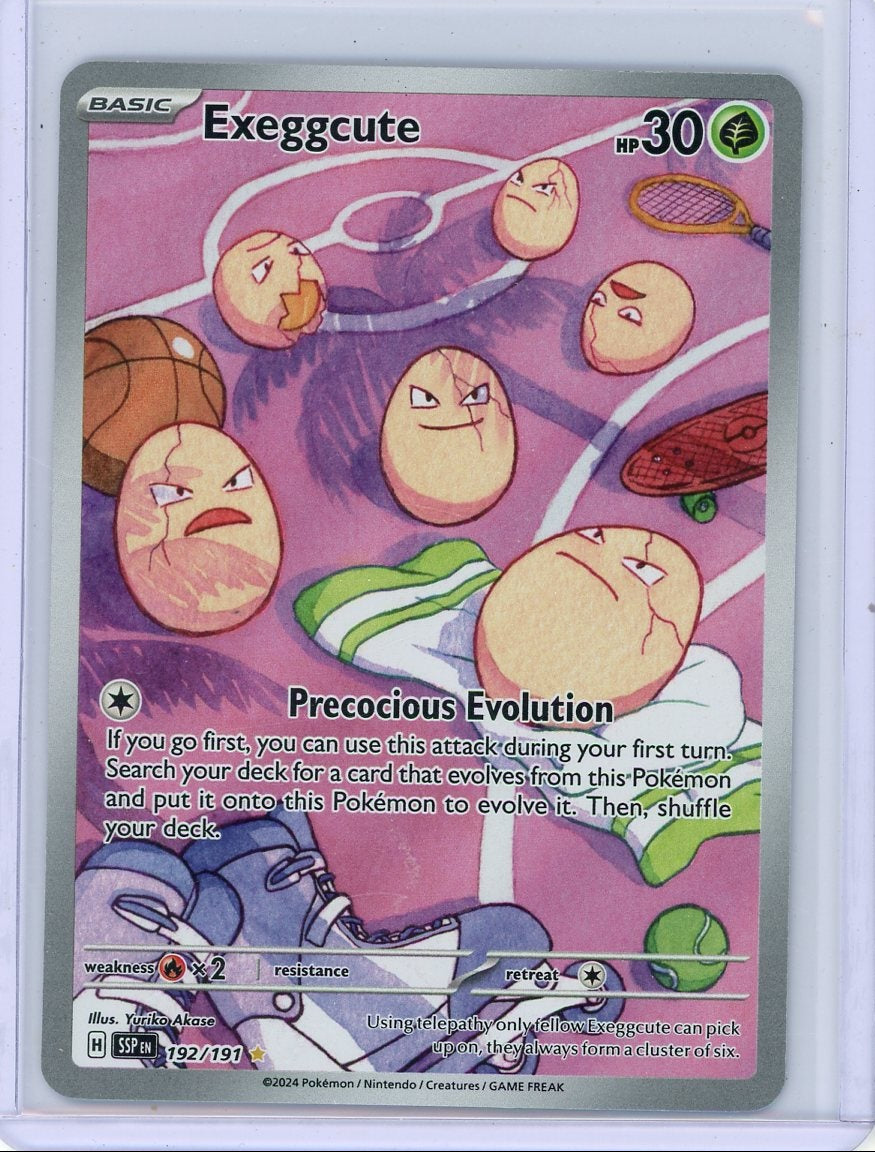 Exeggcute Pokémon Surging Sparks Illustration Rare #192/191