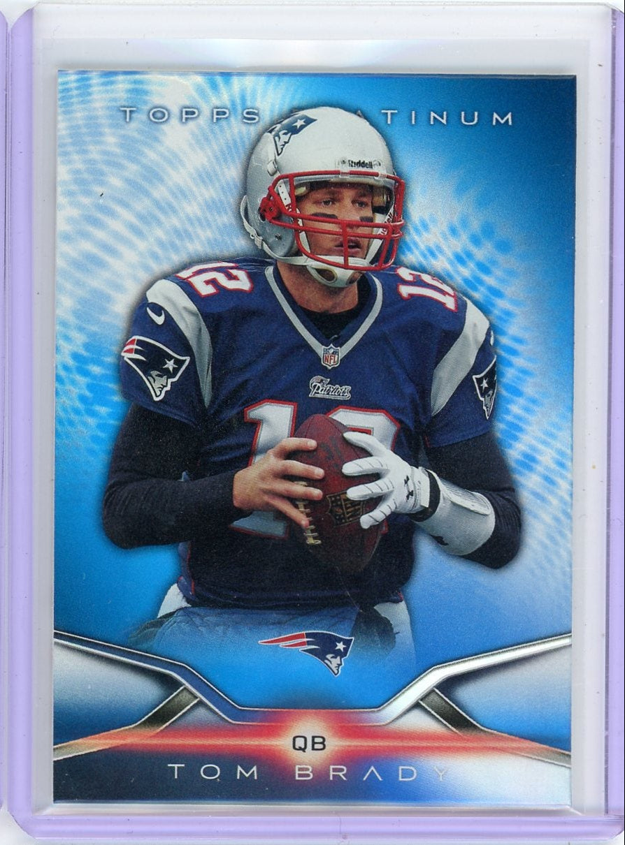 Tom Brady 2014 Topps Platinum blue foil
