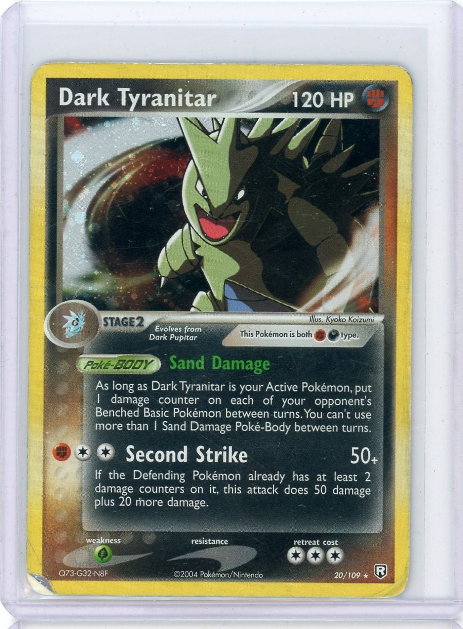 Dark Tyranitar Pokemon EX Team Rocket Returns holo #20/109 DMG
