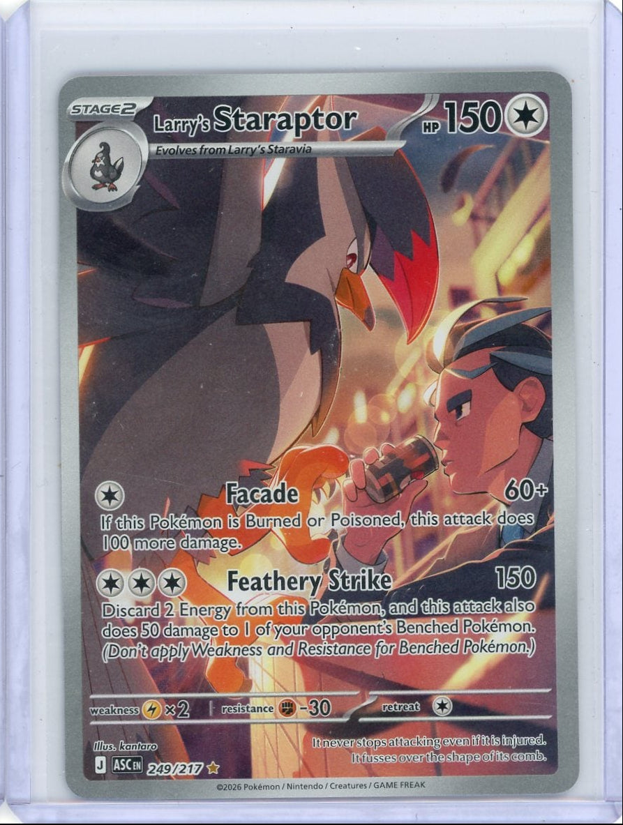 Larry's Staraptor Pokémon Ascended Heroes Illustration Rare #249/217