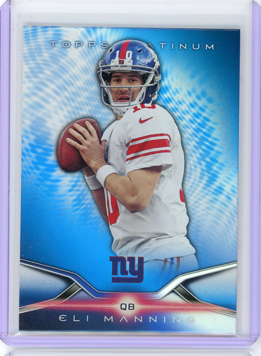 Eli Manning 2014 Topps Platinum blue foil