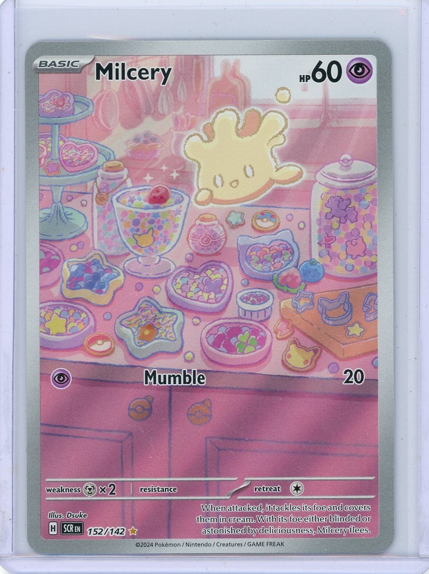 Milcery Pokémon Stellar Crown Illustration Rare #152/142