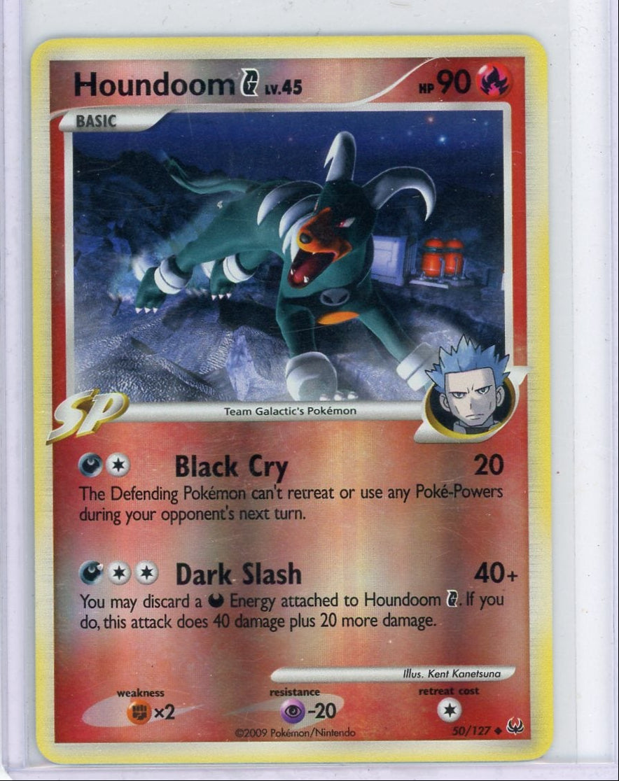 Houndoom Lv. 45 Pokemon Platinum reverse holo #50/127