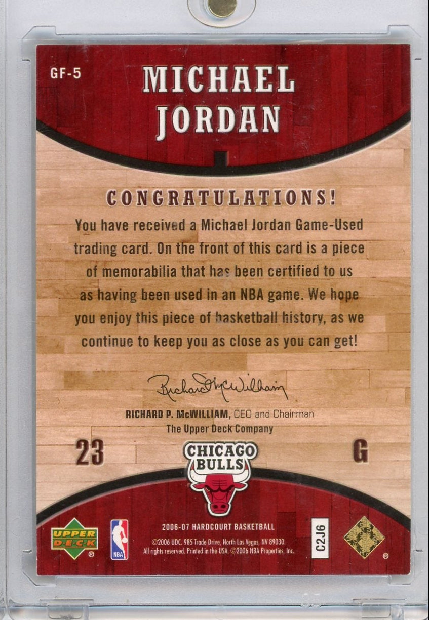 Michael Jordan 2006-07 Upper Deck Hardcourt Game-Used Relic