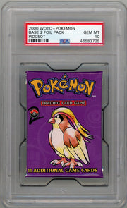 Pokémon 2000 WOTC Base Set 2 Foil Pack Pidgeot PSA 10