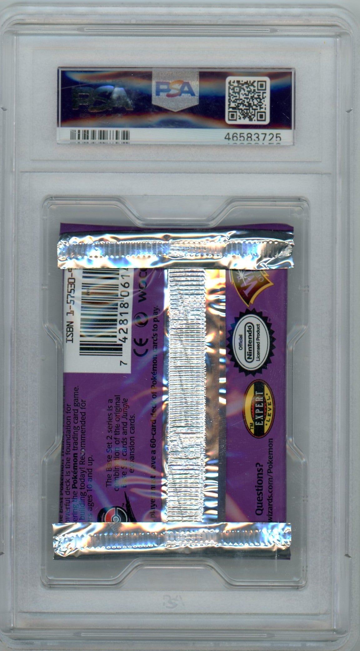 Pokémon 2000 WOTC Base Set 2 Foil Pack Pidgeot PSA 10