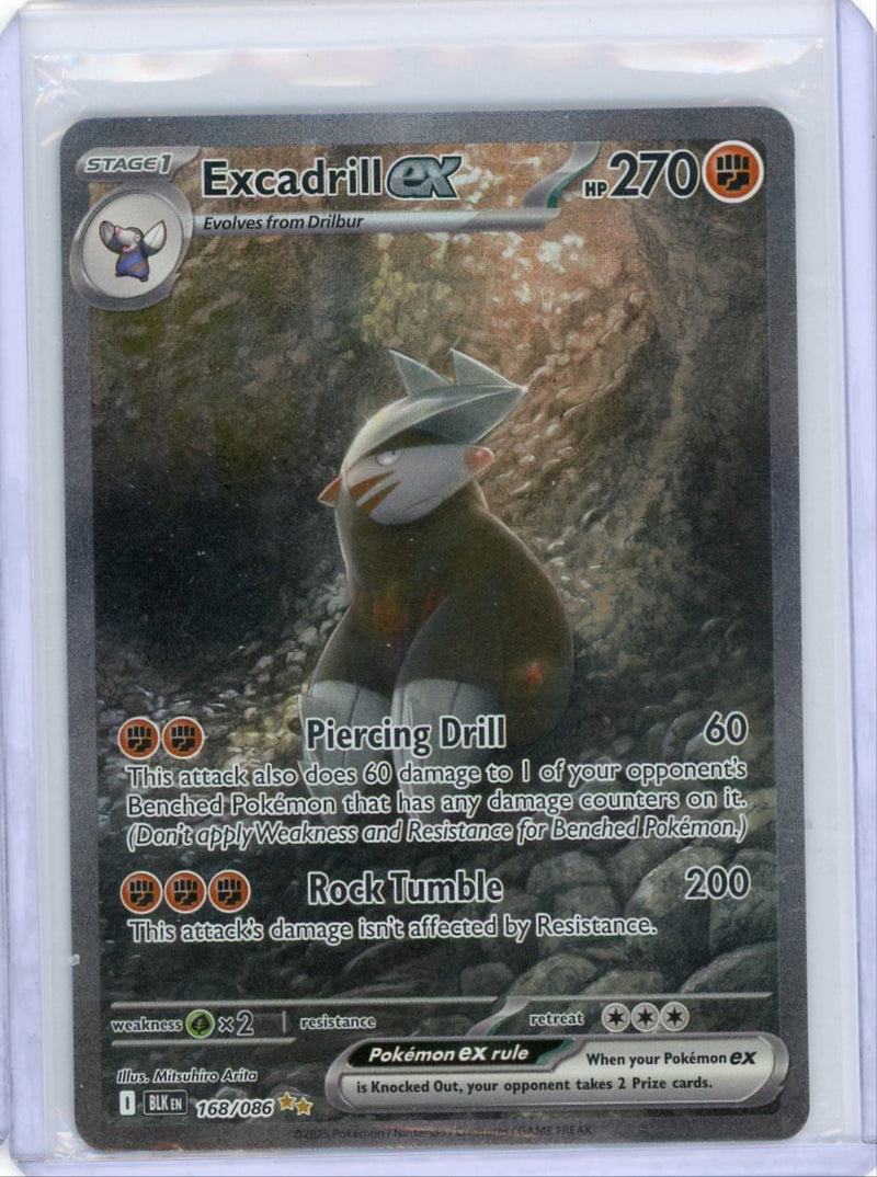 Excadrill ex 2025 Pokemon Black Bolt Special Illustration rare holo 