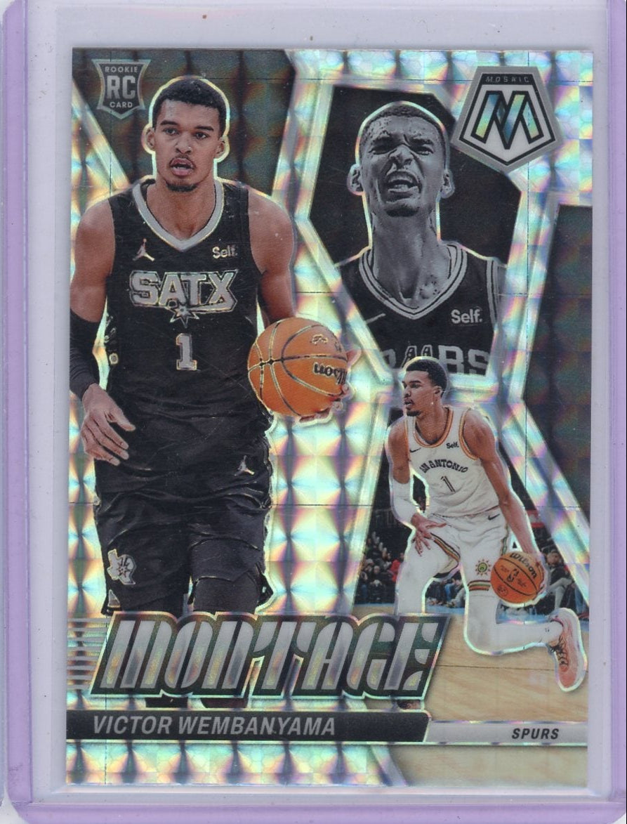 Victor Wembanyama 2023-24 Panini Mosaic Montage mosaic prizm RC