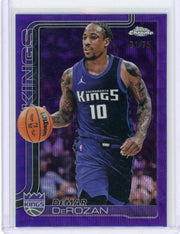 DeMar DeRozan 2025 Topps Chrome Purple Wave Refractor #'d 31/75