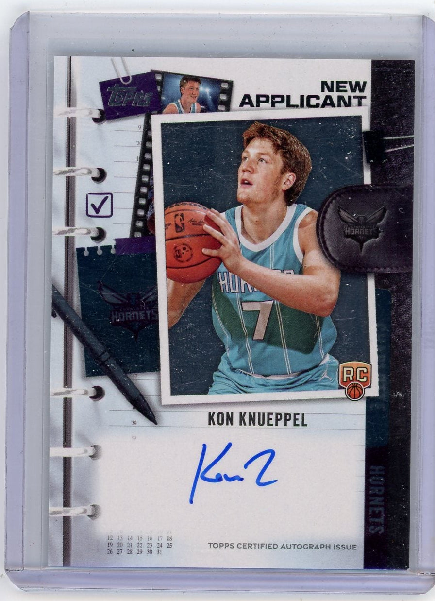 Kon Knueppel 2025 Topps New Applicant Auto RC