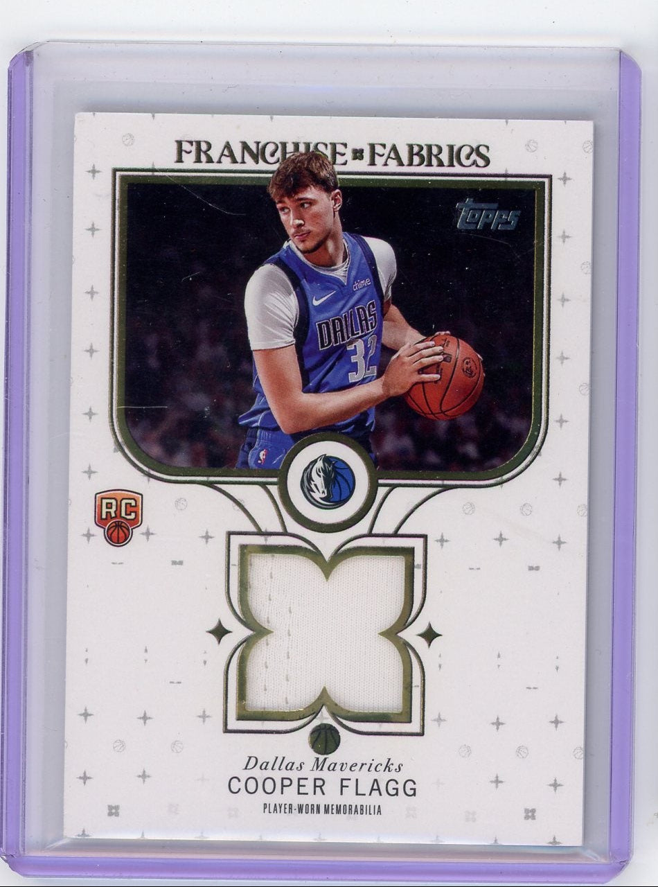 Cooper Flagg 2025 Topps Franchise Fabrics RC