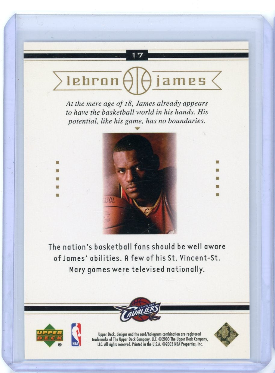 LeBron James 2003 Upper Deck On The Air RC