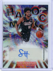 Scoot Henderson 2025-26 Topps Chrome Update Havoc Marks autograph