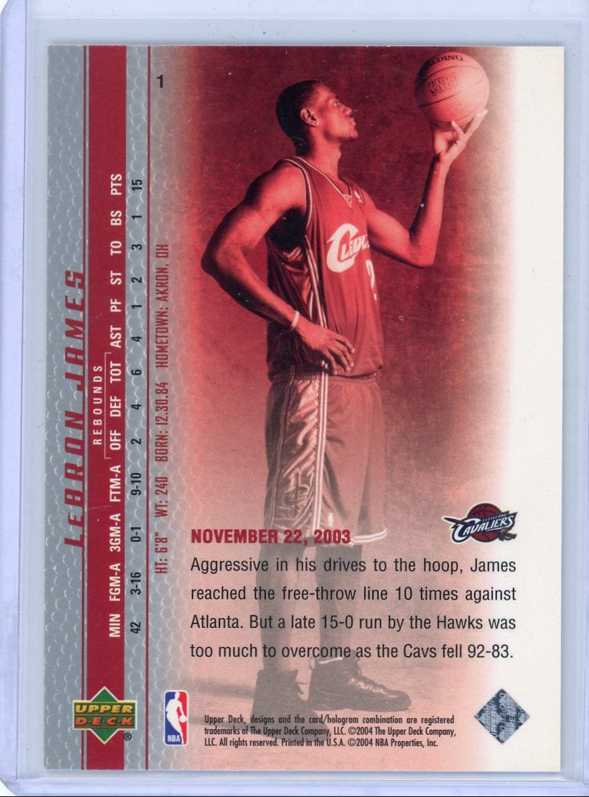 LeBron James 2003 Upper Deck Phenomenal Beginning RC