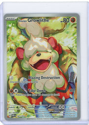 Hisuian Growlithe Pokémon Twilight Masquerade Illustration Rare #181/167