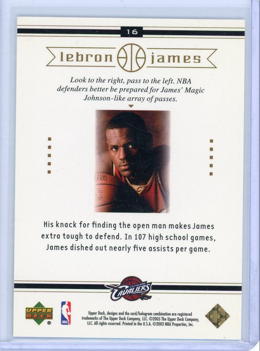 LeBron James 2003 Upper Deck The Magic Touch RC