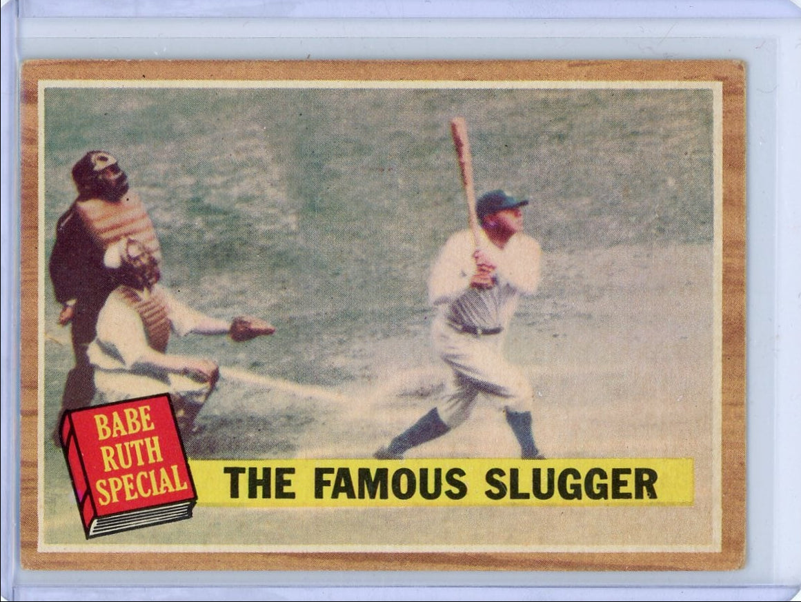 Babe Ruth 1962 Topps Baseball The Famous Slugger