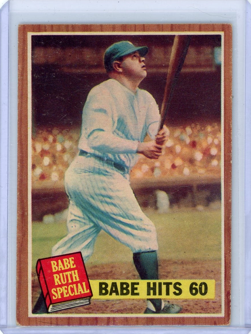 Babe Ruth 1962 Topps Baseball Babe Hits 60
