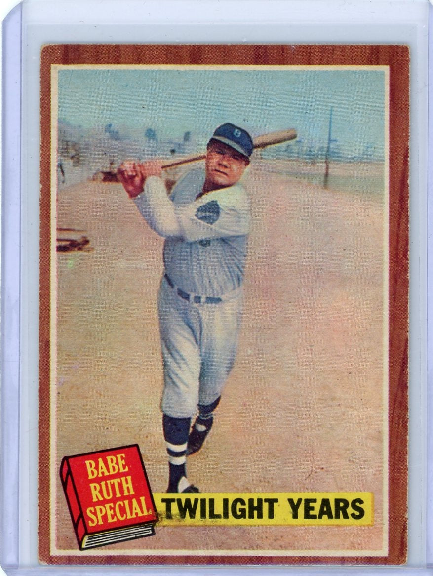 Babe Ruth 1962 Topps Baseball Babe's Twilight Years
