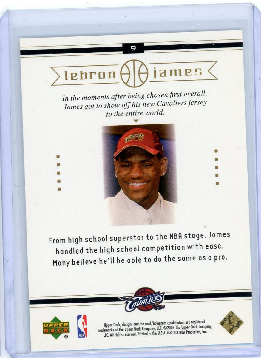 LeBron James 2003 Upper Deck No. 1 Becomes No. 23 RC