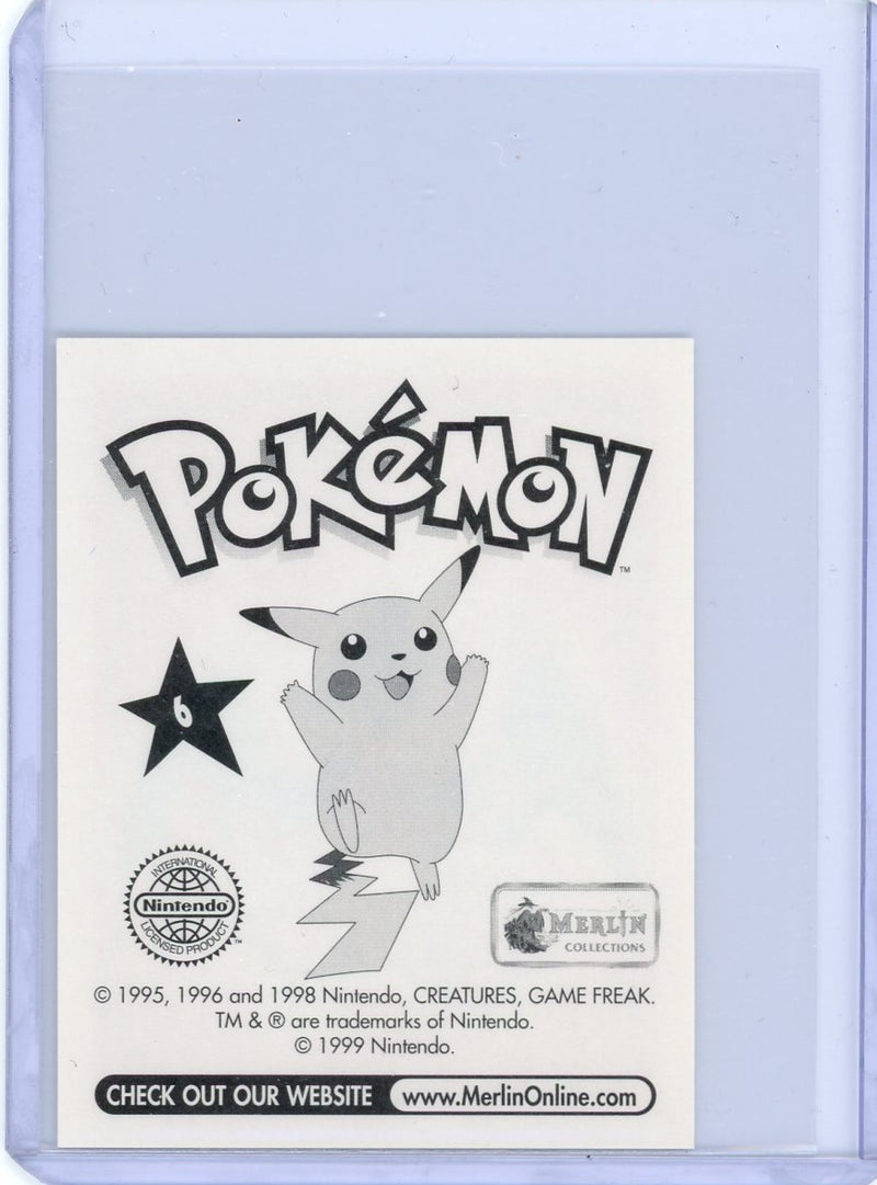 Charizard Merlin Sticker Charizard 1999 Pokémon Merlin Collection sticker #6 – Piece Of The Game
