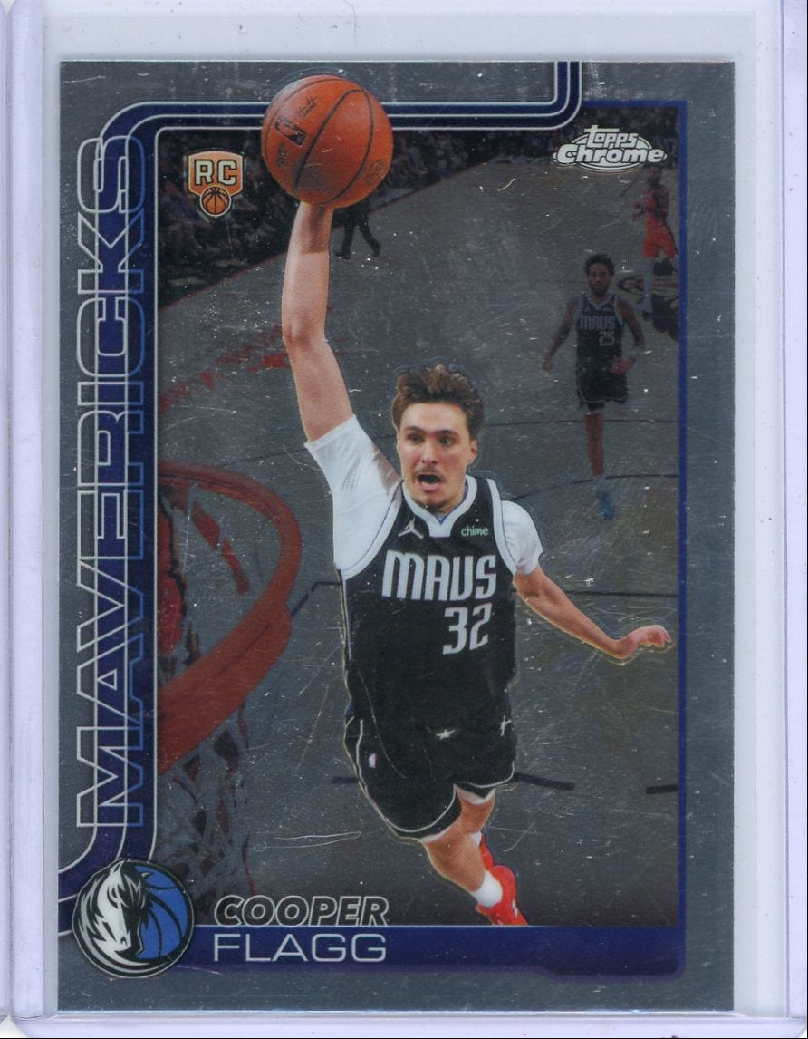 Cooper Flagg 2025-26 Topps Chrome Update rookie card
