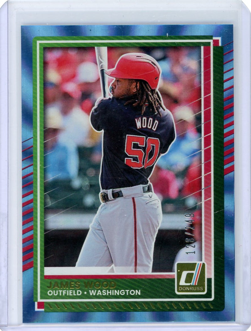 James Wood 2025 Panini Donruss blue laser 
