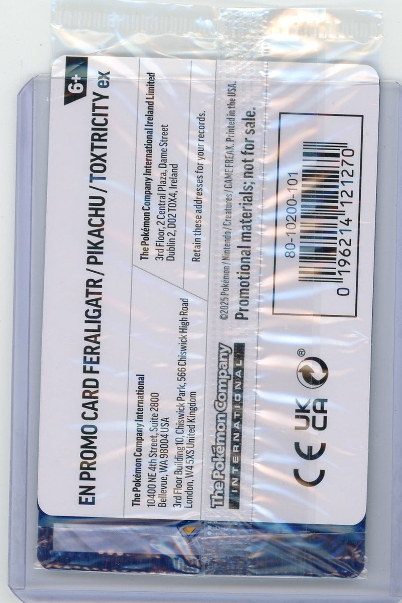 Feraligatr & Pikachu 2025 Pokemon Illustration Contest 2-card promo sealed