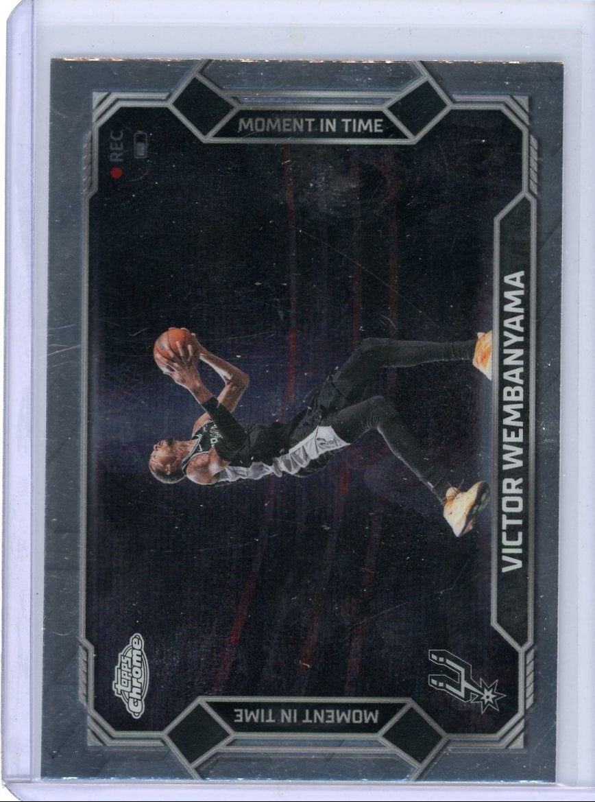 Victor Wembanyama 2025-26 Topps Chrome Update Moment in Time