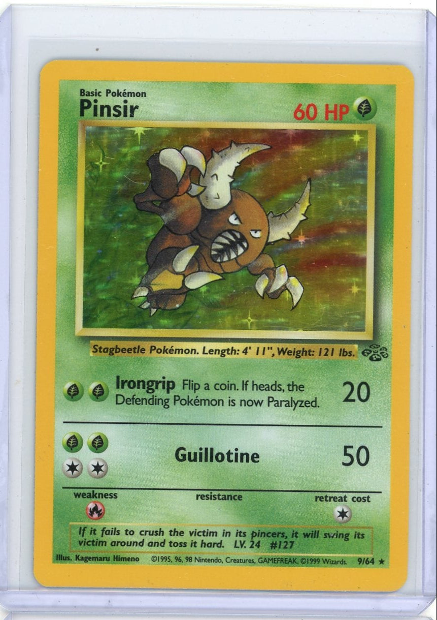 Pinsir 1999 Pokemon Jungle holo #9/64 MP
