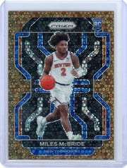 Miles McBride 2021-22 Panini Prizm Bronze Fast Break Prizm #'d 13/20