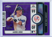Aaron Judge 2026 Topps Chrome Big Ticket Player Purple Refractor #'d 68/75