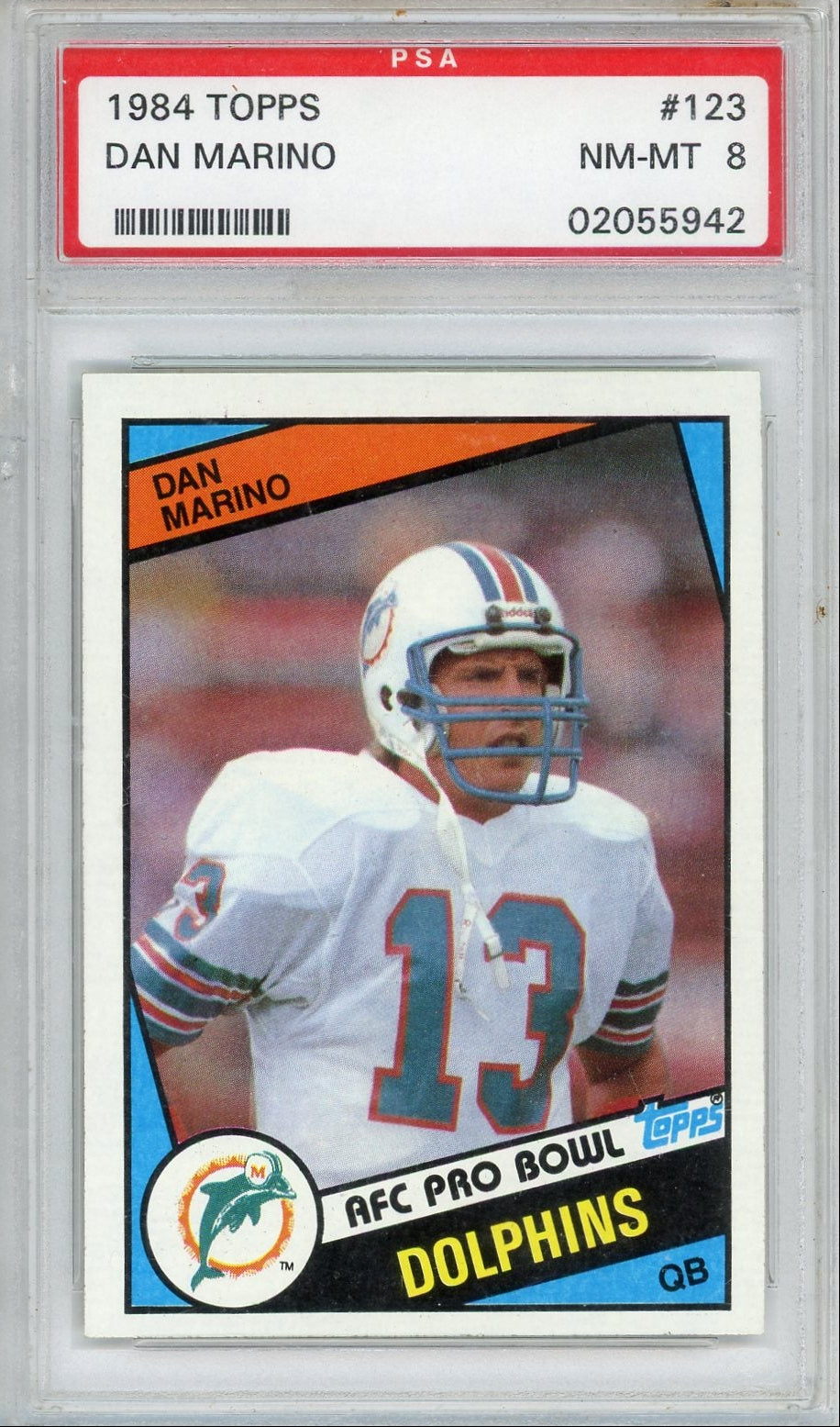 Dan Marino 1984 Topps #123 PSA 8
