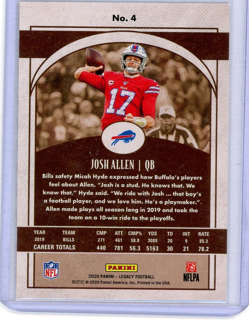 Josh Allen 2020 Panini Legacy 