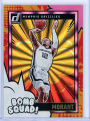 Ja Morant 2024 Panini Donruss Bomb Squad Pink Holo Laser #'d 28/50