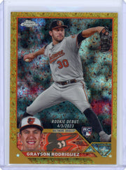 Grayson Rodriguez 2023 Topps Chrome Update gold mini diamond #'d 40/50