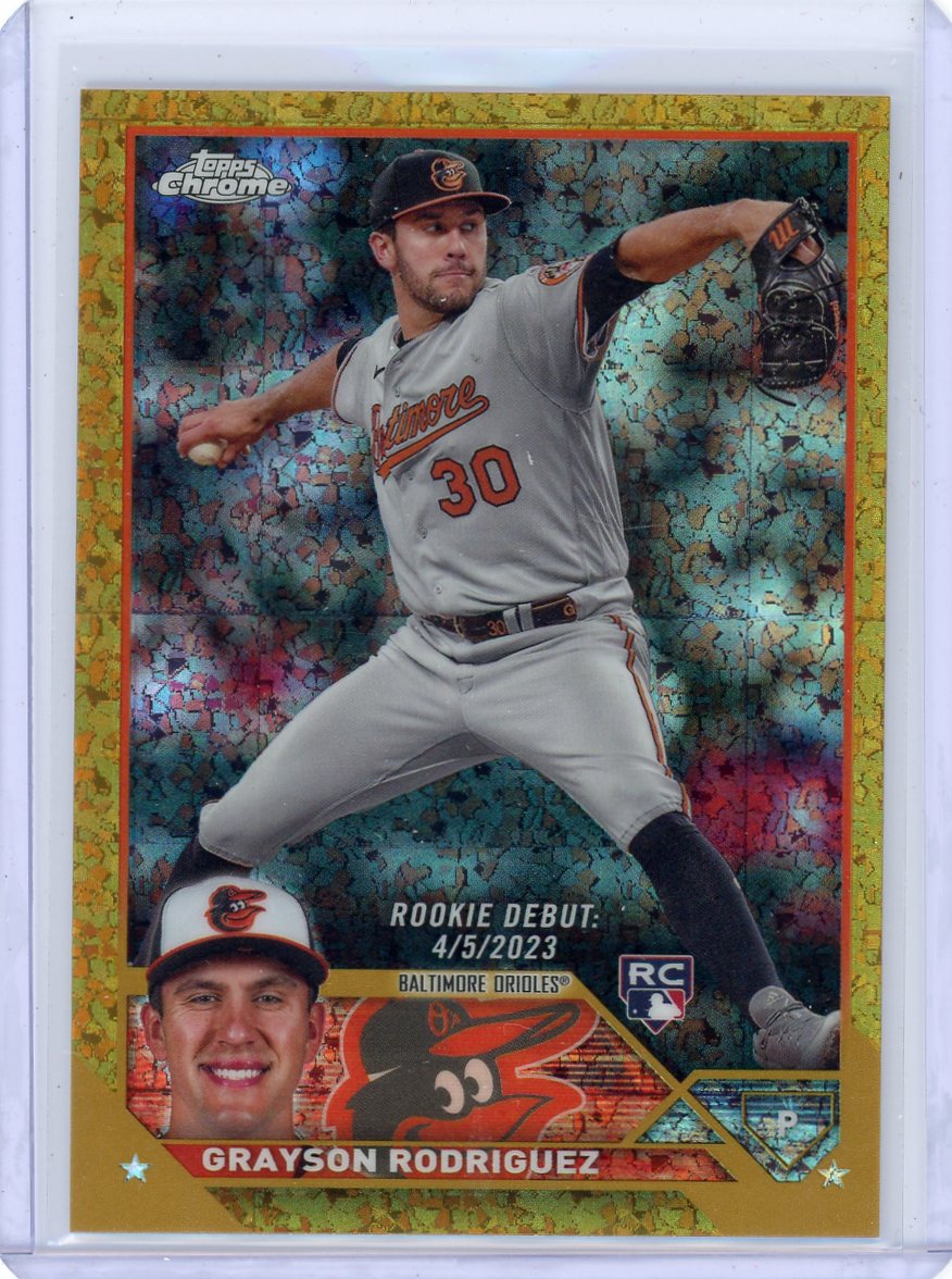 Grayson Rodriguez 2023 Topps Chrome Update gold mini diamond #'d 40/50