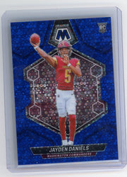Jayden Daniels 2024 Panini Mosaic No Huddle Blue Mosaic #'d 55/75
