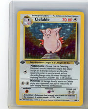 Clefable Pokemon Jungle 1st Edition holo #1/64 LP